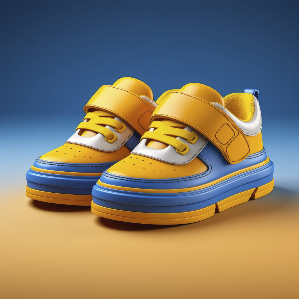 view 3d graphic shoes