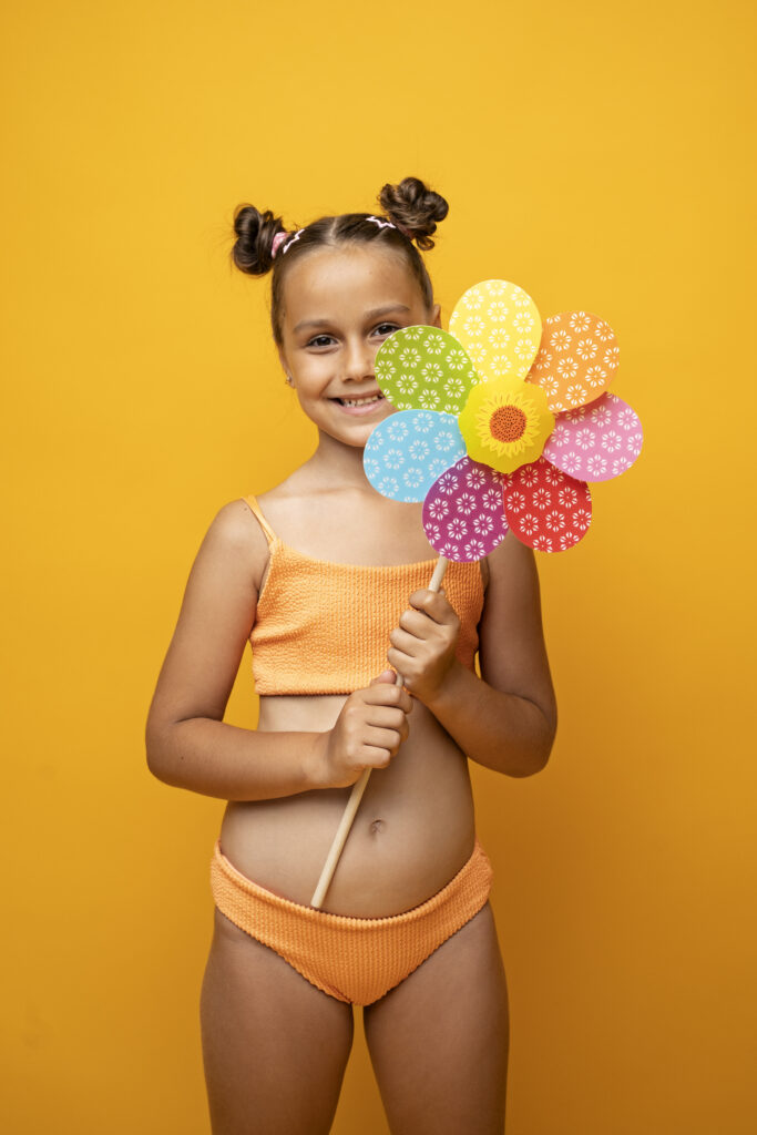 cute girl wearing bikini